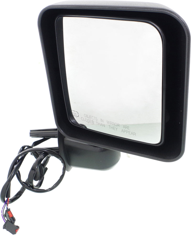 Driver and Passenger Side Mirrors, Power, Manual Folding, Heated, Textured Black, Without Signal Light, Without memory, Without Puddle Light, Without Auto-Dimming, Without Blind Spot Feature | CH1321390,CH1320390