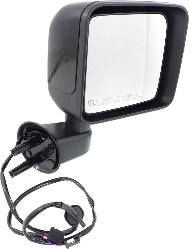 Driver and Passenger Side Mirrors, Power, Manual Folding, Heated, Textured Black, Without Signal Light, Without memory, Without Puddle Light, Without Auto-Dimming, Without Blind Spot Feature | CH1320392,CH1321392