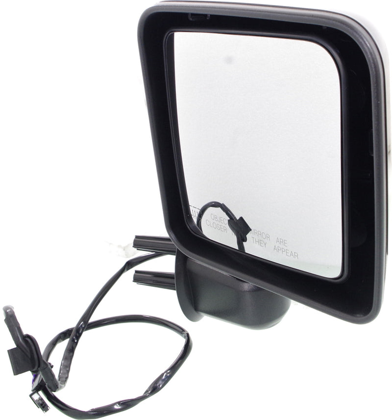 Driver and Passenger Side Mirrors, Power, Manual Folding, Heated, Textured Black, Without Signal Light, Without memory, Without Puddle Light, Without Auto-Dimming, Without Blind Spot Feature | CH1320392,CH1321392