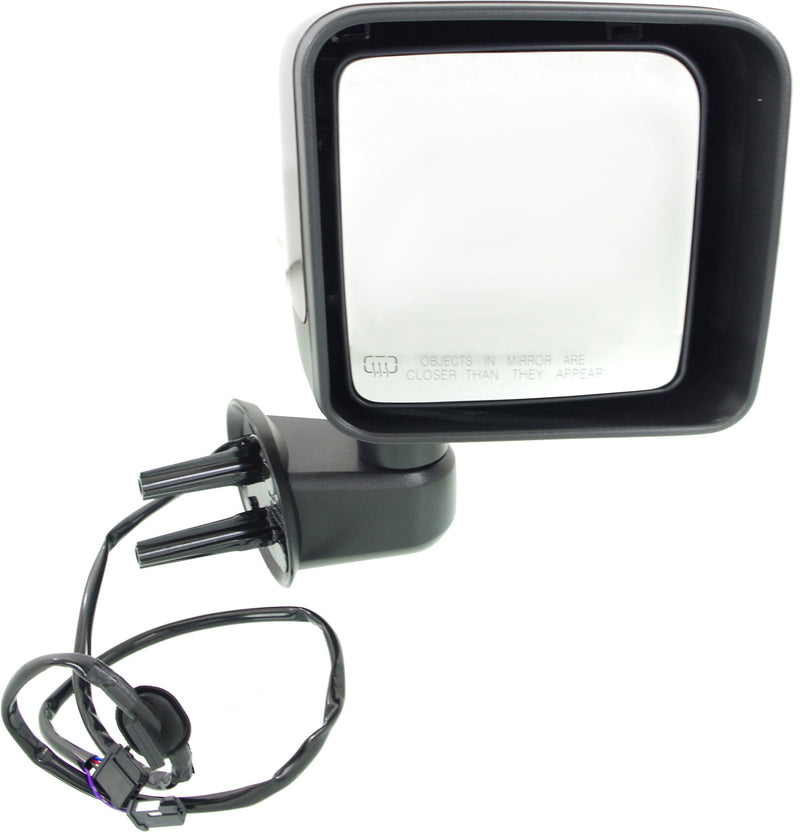 Driver and Passenger Side Mirrors, Power, Manual Folding, Heated, Textured Black, Without Signal Light, Without memory, Without Puddle Light, Without Auto-Dimming, Without Blind Spot Feature | CH1320392,CH1321392
