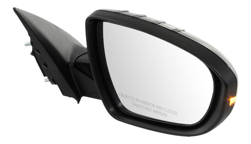 Driver and Passenger Side Non-Towing Mirrors, Power, Power Folding, Heated, Paintable, In-housing Signal Light, Without memory, Without Puddle Light, Without Auto-Dimming | KI1321163,KI1320163