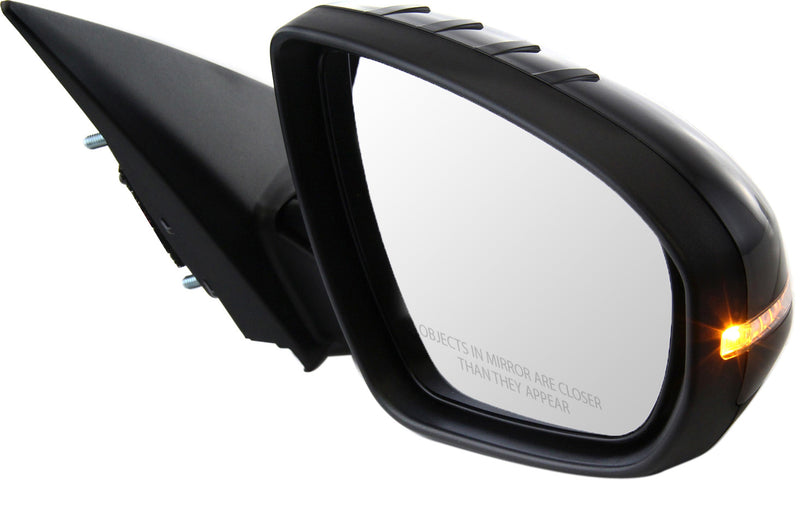 Driver and Passenger Side Non-Towing Mirrors, Power, Power Folding, Heated, Paintable, In-housing Signal Light, Without memory, Without Puddle Light, Without Auto-Dimming | KI1321163,KI1320163