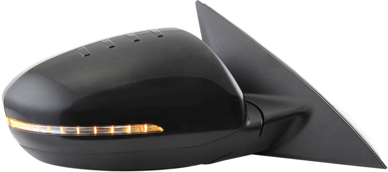 Driver and Passenger Side Non-Towing Mirrors, Power, Power Folding, Heated, Paintable, In-housing Signal Light, Without memory, Without Puddle Light, Without Auto-Dimming | KI1321163,KI1320163