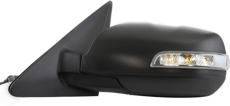 Driver and Passenger Side Mirrors, Power, Manual Folding, Heated, Textured Black, In-housing Signal Light, Without memory, Without Puddle Light, Without Auto-Dimming, Without Blind Spot Feature