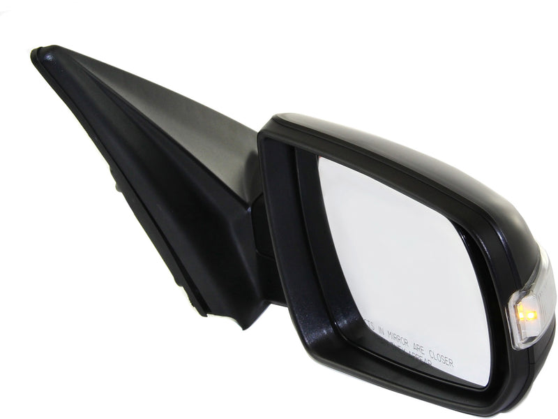 Driver and Passenger Side Mirrors, Power, Manual Folding, Heated, Textured Black, In-housing Signal Light, Without memory, Without Puddle Light, Without Auto-Dimming, Without Blind Spot Feature