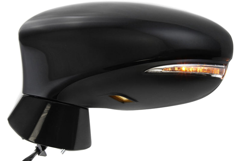 Driver and Passenger Side Non-Towing Mirrors, Power, Manual Folding, Heated, Paintable, In-housing Signal Light, Without memory, With Puddle Light, Without Auto-Dimming