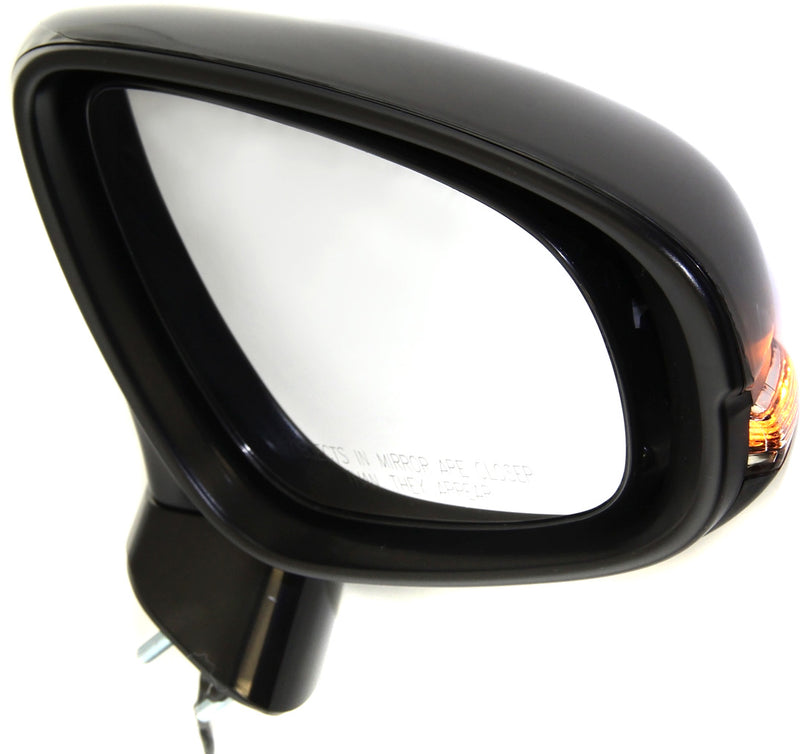 Driver and Passenger Side Non-Towing Mirrors, Power, Manual Folding, Heated, Paintable, In-housing Signal Light, Without memory, With Puddle Light, Without Auto-Dimming