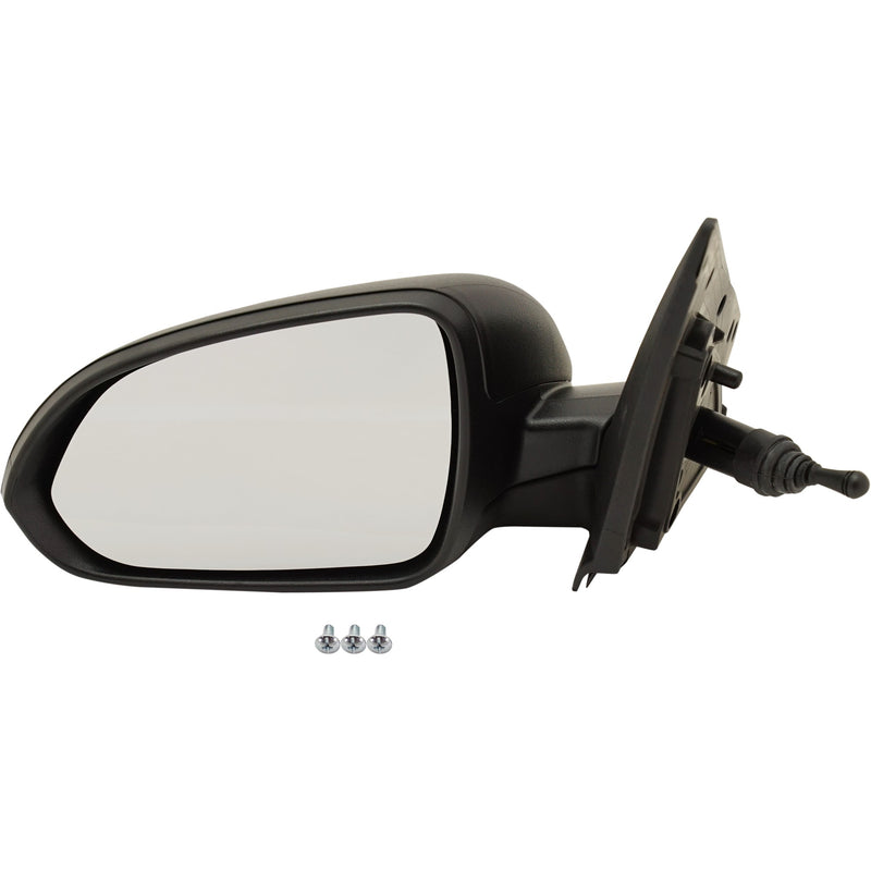 Driver and Passenger Side Mirrors, Manual Remote, Manual Folding, Non-Heated, Textured Black, Without Signal Light | KI1320217,KI1321217