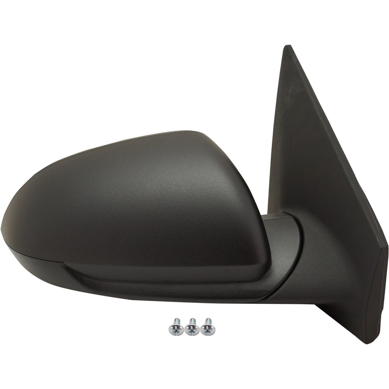 Driver and Passenger Side Mirrors, Manual Remote, Manual Folding, Non-Heated, Textured Black, Without Signal Light | KI1320217,KI1321217