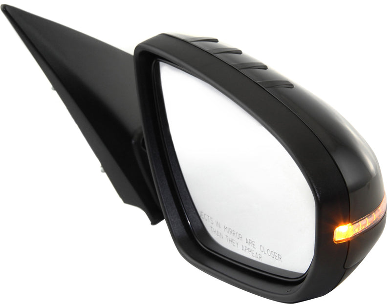 Driver and Passenger Side Mirrors, Power, Manual Folding, Heated, Paintable, In-housing Signal Light, Without memory, Without Puddle Light, Without Auto-Dimming, Without Blind Spot Feature | KI1320153,KI1320162,KI1321153,KI1321162