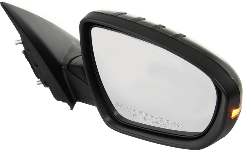 Driver and Passenger Side Mirrors, Power, Manual Folding, Heated, Paintable, In-housing Signal Light, Without memory, Without Puddle Light, Without Auto-Dimming, Without Blind Spot Feature | KI1320153,KI1320162,KI1321153,KI1321162