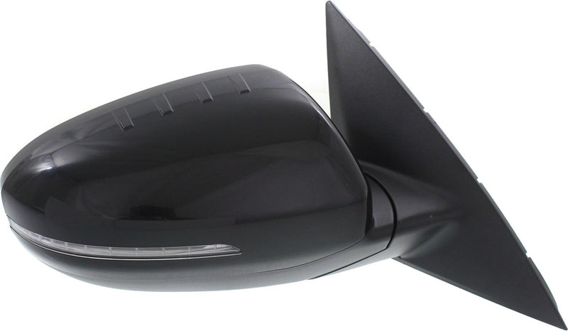 Driver and Passenger Side Non-Towing Mirrors, Power, Manual Folding, Heated, Paintable, In-housing Signal Light, Without memory, Without Puddle Light, Without Auto-Dimming | KI1321175,KI1320175
