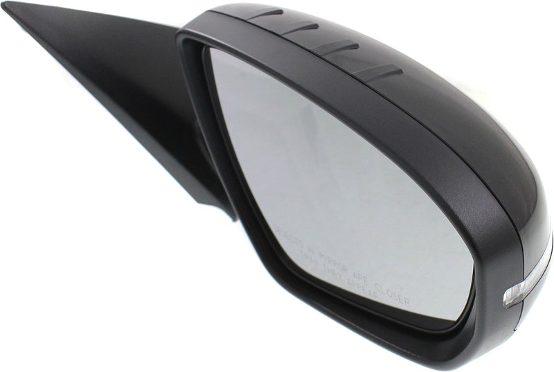 Driver and Passenger Side Non-Towing Mirrors, Power, Manual Folding, Heated, Paintable, In-housing Signal Light, Without memory, Without Puddle Light, Without Auto-Dimming | KI1321175,KI1320175