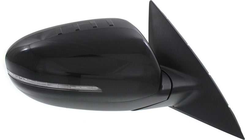 Driver and Passenger Side Non-Towing Mirrors, Power, Power Folding, Heated, Paintable, In-housing Signal Light, Without memory, Without Puddle Light, Without Auto-Dimming