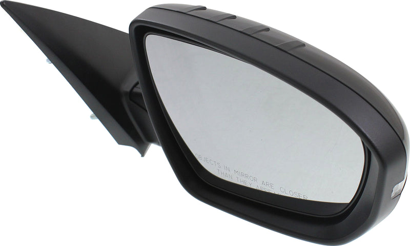 Driver and Passenger Side Non-Towing Mirrors, Power, Power Folding, Heated, Paintable, In-housing Signal Light, Without memory, Without Puddle Light, Without Auto-Dimming