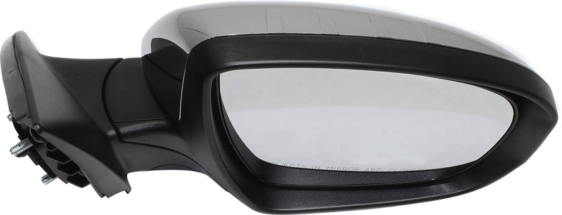 Driver and Passenger Side Non-Towing Mirrors, Power, Power Folding, Heated, Chrome, In-housing Signal Light, Without memory, Without Puddle Light, Without Auto-Dimming | KI1321169,KI1320169