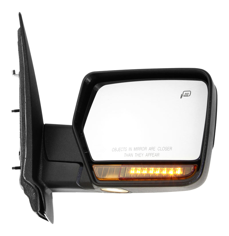 Driver and Passenger Side Mirrors, Non-Towing, Power, Power Folding, Heated, Chrome, In-housing Signal Light, With memory, With Puddle Light, Without Auto-Dimming, Without Blind Spot Feature | FO1320391,FO1320377,FO1321391,FO1321377