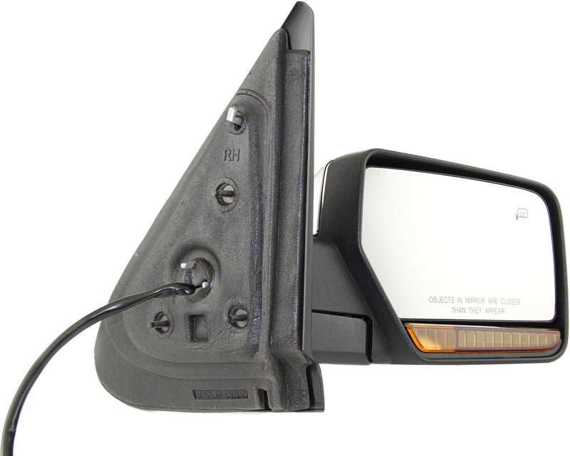 Driver and Passenger Side Mirrors, Non-Towing, Power, Power Folding, Heated, Chrome, In-housing Signal Light, With memory, With Puddle Light, Without Auto-Dimming, Without Blind Spot Feature | FO1320391,FO1320377,FO1321391,FO1321377