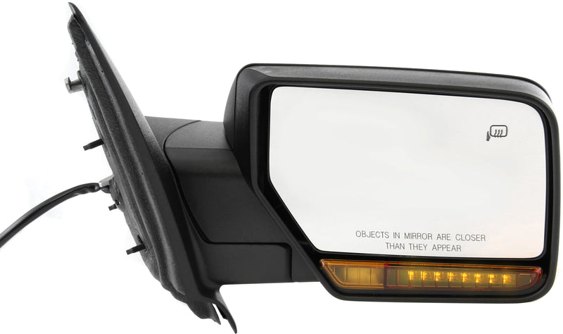 Driver and Passenger Side Mirrors, Non-Towing, Power, Power Folding, Heated, Chrome, In-housing Signal Light, With memory, With Puddle Light, Without Auto-Dimming, Without Blind Spot Feature | FO1320391,FO1320377,FO1321391,FO1321377