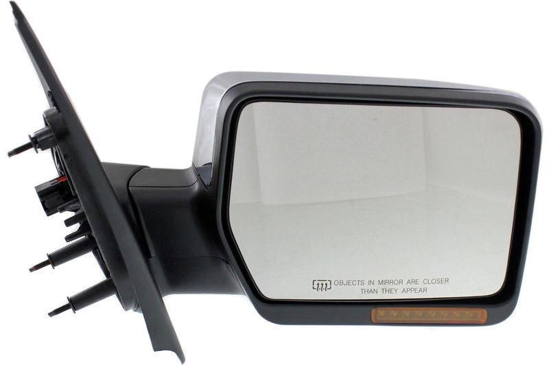 Driver and Passenger Side Mirrors, Power, Heated, Manual Folding, Chrome, Standard Type, New Body Style | FO1320332,FO1321332