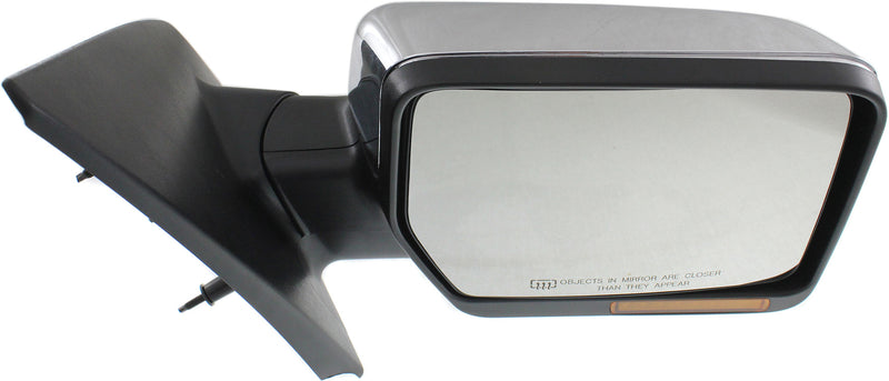 Driver and Passenger Side Mirrors, Power, Heated, Manual Folding, Chrome, Standard Type, New Body Style | FO1320332,FO1321332