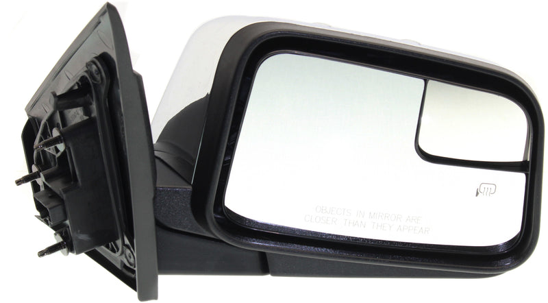 Driver and Passenger Side Mirrors, Power, Manual Folding, Heated, Chrome, Without Signal Light, Without memory, With Puddle Light, Without Auto-Dimming, With Blind Spot Glass | FO1321471,FO1320471