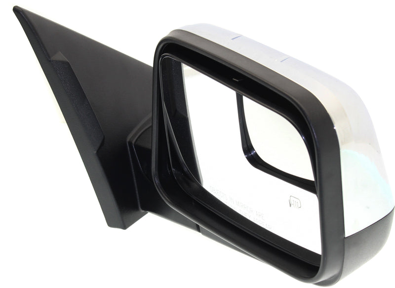 Driver and Passenger Side Mirrors, Power, Manual Folding, Heated, Chrome, Without Signal Light, Without memory, With Puddle Light, Without Auto-Dimming, With Blind Spot Glass | FO1321471,FO1320471