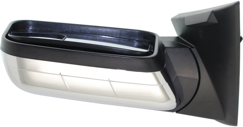 Driver and Passenger Side Mirrors, Power, Manual Folding, Heated, Chrome, Without Signal Light, Without memory, With Puddle Light, Without Auto-Dimming, With Blind Spot Glass | FO1321471,FO1320471