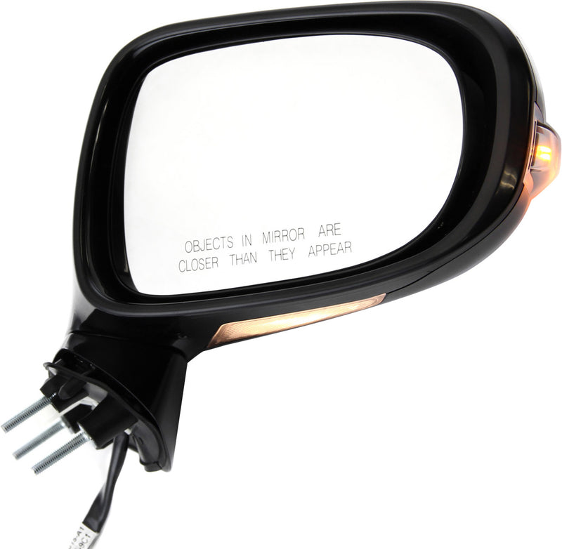Driver and Passenger Side Non-Towing Mirrors, Power, Manual Folding, Heated, Paintable, In-housing Signal Light, Without memory, With Puddle Light, Without Auto-Dimming | LX1321111,LX1320111