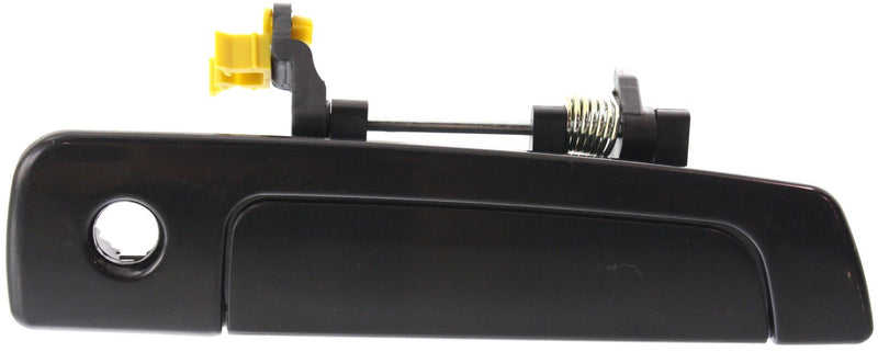 Set Of 2 - Front Driver and Passenger Side Exterior Door Handle Smooth Black With Key Hole | MI1311103,MI1310103