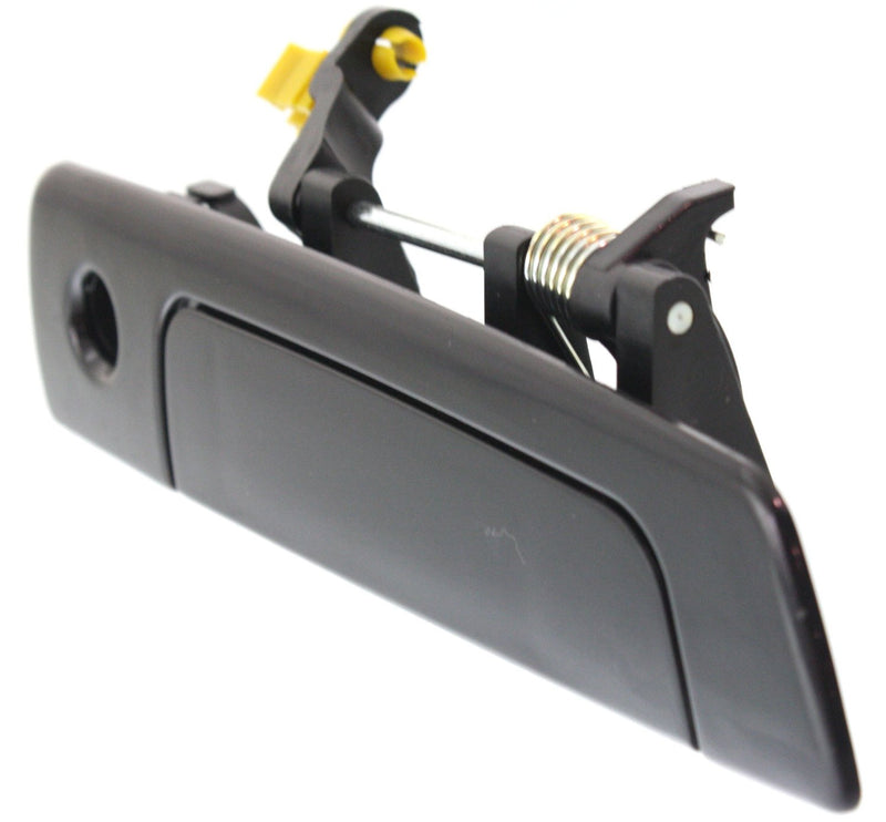 Set Of 2 - Front Driver and Passenger Side Exterior Door Handle Smooth Black With Key Hole | MI1311103,MI1310103