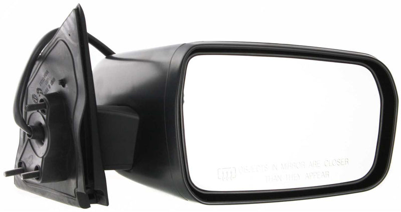 Driver and Passenger Side Mirrors, Power, Non-Folding, Heated, Textured Black, Without Signal Light, Without memory, Without Puddle Light, Without Auto-Dimming, Without Blind Spot Feature