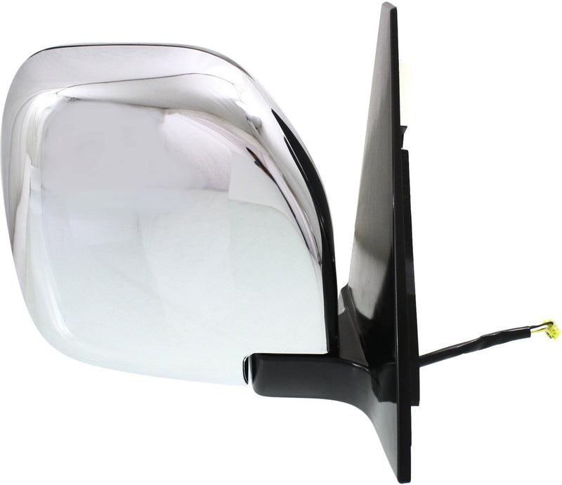 Driver and Passenger Side Mirrors, Power, Manual Folding, Heated, Chrome, Without Signal Light, Without memory, Without Puddle Light, Without Auto-Dimming, Without Blind Spot Feature | MI1321156,MI1320156