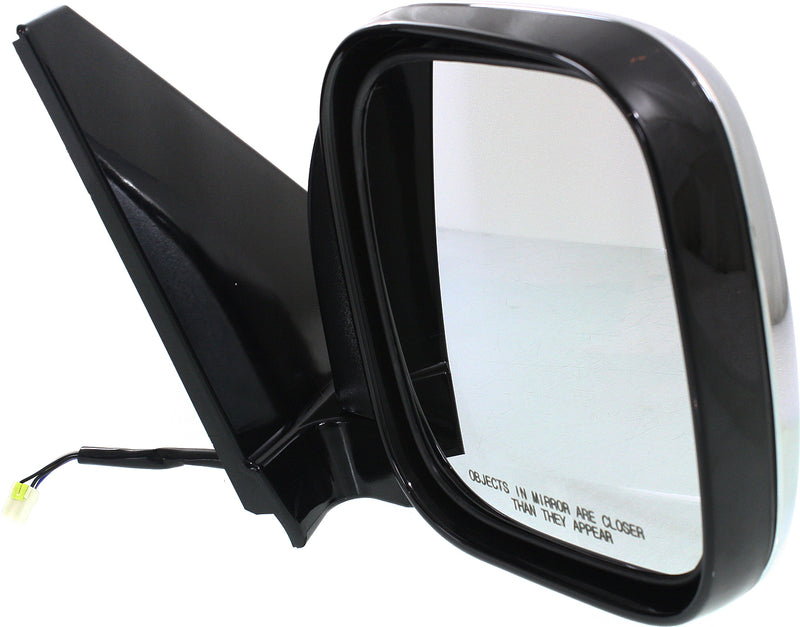 Driver and Passenger Side Mirrors, Power, Manual Folding, Heated, Chrome, Without Signal Light, Without memory, Without Puddle Light, Without Auto-Dimming, Without Blind Spot Feature | MI1321156,MI1320156