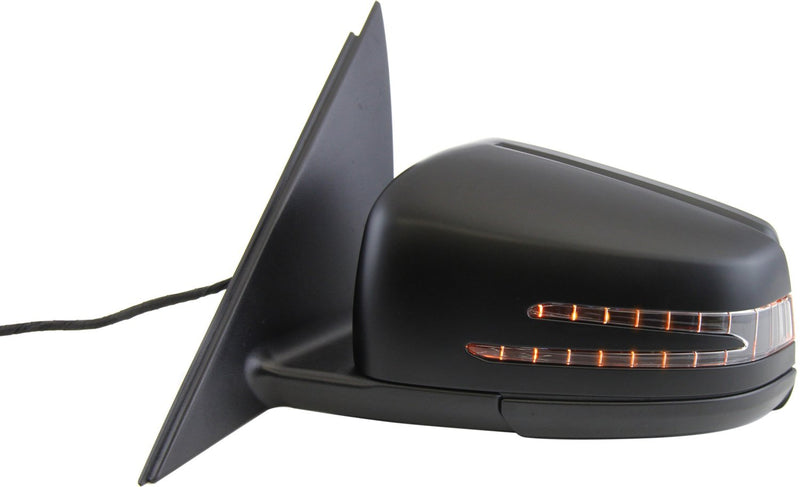 Driver and Passenger Side Mirrors, Power, Heated, Manual Folding, Paintable, In-housing Signal Light, With Memory, Without Blind Spot Feature, Sedan