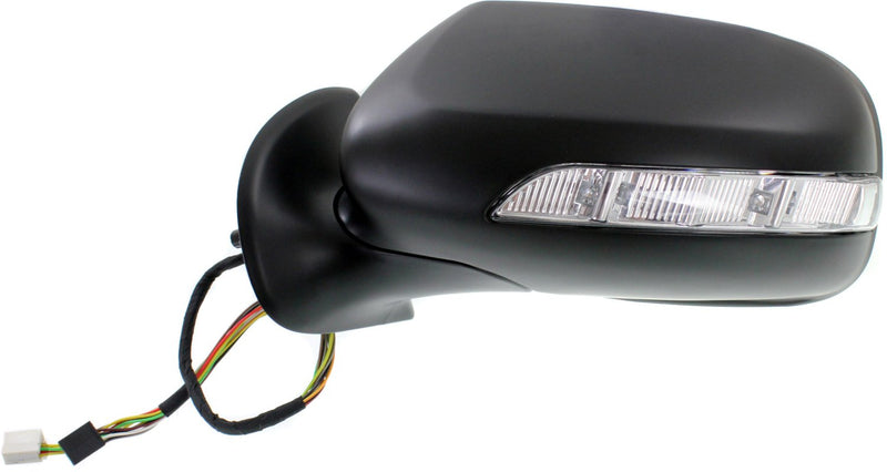 Driver and Passenger Side Mirrors, Power, Power Folding, Heated, Paintable, In-housing Signal Light, With memory, Without Puddle Light, Without Auto-Dimming, Without Blind Spot Feature
