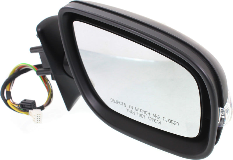 Driver and Passenger Side Mirrors, Power, Power Folding, Heated, Paintable, In-housing Signal Light, With memory, Without Puddle Light, Without Auto-Dimming, Without Blind Spot Feature