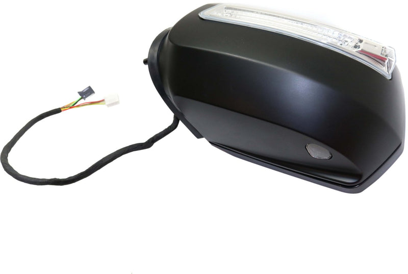 Driver and Passenger Side Mirrors, Power, Heated, Power Folding, Paintable, In-housing Signal Light, With memory, With Puddle Light, Without Auto-Dimming, Without Blind Spot Feature