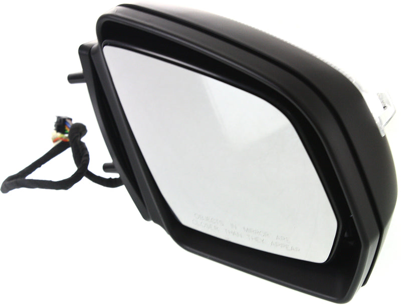 Driver and Passenger Side Mirrors, Power, Heated, Power Folding, Paintable, In-housing Signal Light, With memory, With Puddle Light, Without Auto-Dimming, Without Blind Spot Feature