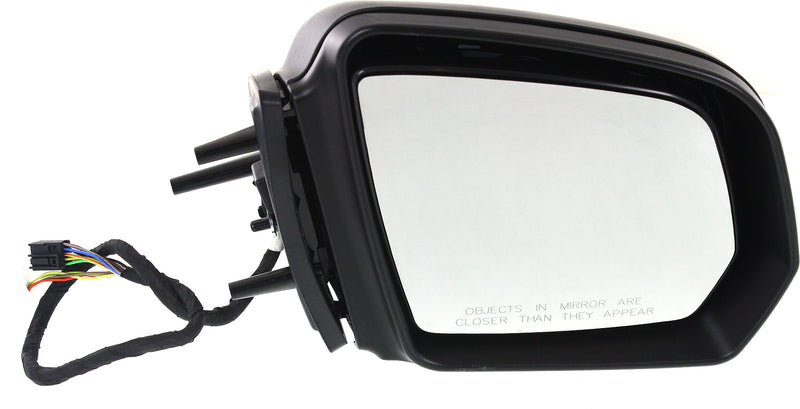 Driver and Passenger Side Mirrors, Power, Heated, Power Folding, Paintable, In-housing Signal Light, With memory, With Puddle Light, Without Auto-Dimming, Without Blind Spot Feature