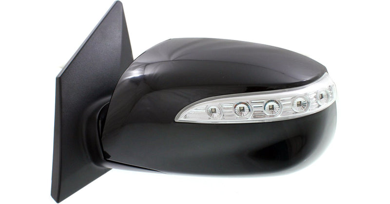 Driver and Passenger Side Mirrors, Power, Heated, Manual Folding, Paintable, In-housing Signal Light, With Memory, Without Blind Spot Feature | HY1321176,HY1320176