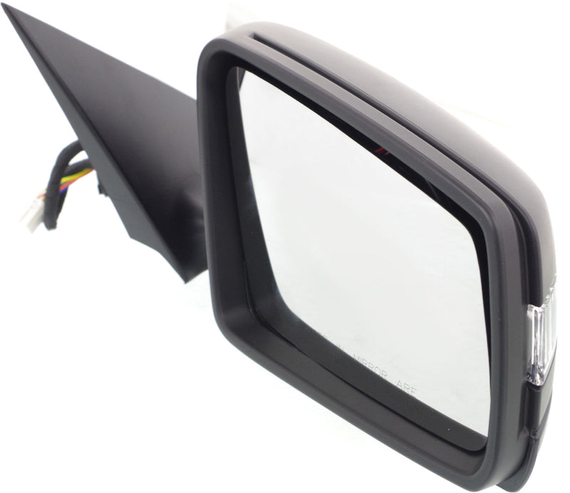 Driver and Passenger Side Mirrors, Power, Heated, Manual Folding, Paintable, In-housing Signal Light, With Memory, Without Blind Spot Feature