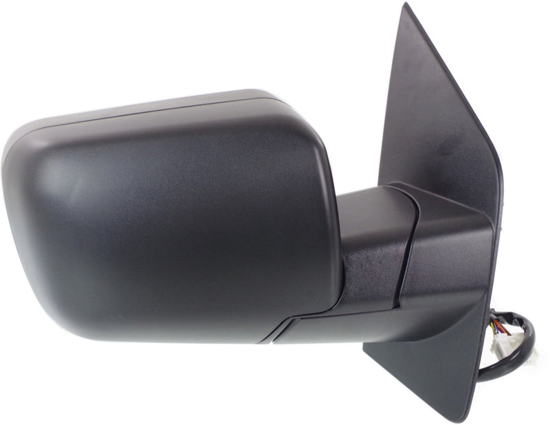 Driver and Passenger Side Mirrors, Power, Heated, Manual Folding, Textured Black, with Memory, | NI1320214,NI1321214