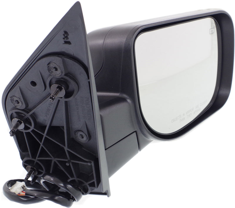 Driver and Passenger Side Mirrors, Power, Heated, Manual Folding, Textured Black, with Memory, | NI1320214,NI1321214