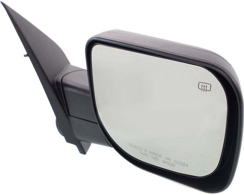 Driver and Passenger Side Mirrors, Power, Heated, Manual Folding, Textured Black, with Memory, | NI1320214,NI1321214