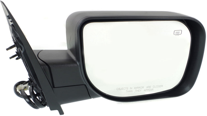 Driver and Passenger Side Mirrors, Power, Heated, Manual Folding, Textured Black, with Memory, | NI1320214,NI1321214