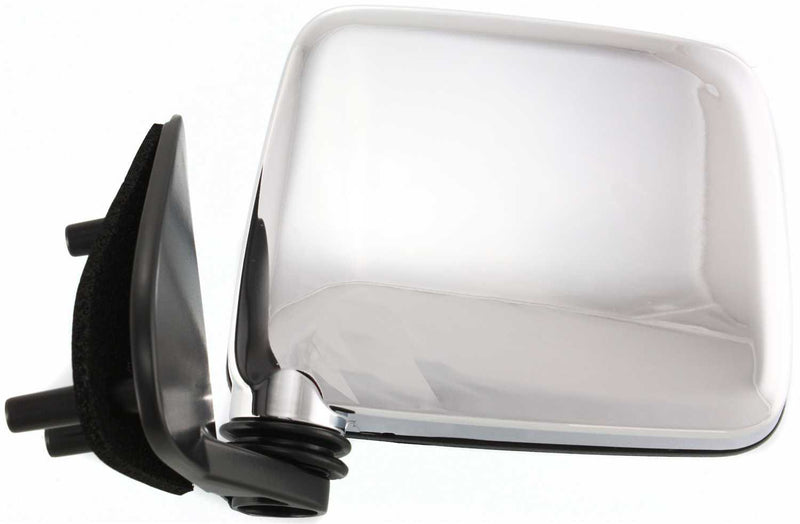 Driver and Passenger Side Mirrors, Manual Adjust, Manual Folding, Non-Heated, Chrome, Without Signal Light, Without memory, Without Puddle Light, Without Auto-Dimming, Without Blind Spot Feature | NI1320109,NI1321109