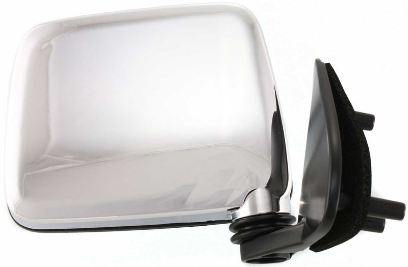 Driver and Passenger Side Mirrors, Manual Adjust, Manual Folding, Non-Heated, Chrome, Without Signal Light, Without memory, Without Puddle Light, Without Auto-Dimming, Without Blind Spot Feature | NI1320109,NI1321109