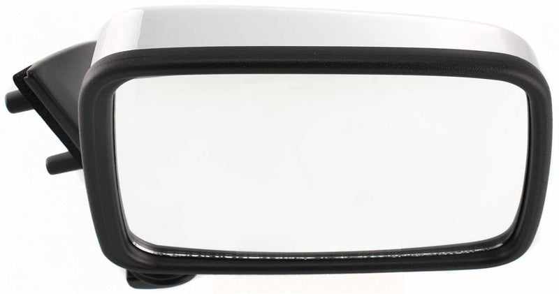 Driver and Passenger Side Mirrors, Manual Adjust, Manual Folding, Non-Heated, Chrome, Without Signal Light, Without memory, Without Puddle Light, Without Auto-Dimming, Without Blind Spot Feature | NI1320109,NI1321109