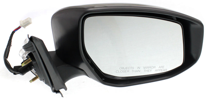 Driver and Passenger Side Mirrors, Power, Manual Folding, Heated, Paintable, In-housing Signal Light, Without memory, Without Puddle Light, Without Auto-Dimming, Without Blind Spot Feature | NI1321225,NI1320225